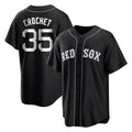 Leonaf B.Red Sox #35 Garrett Crochet Player Black Home Game Stitched Jerseys