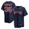 Leonaf B.Red Sox #35 Garrett Crochet Player Navy Home Game Stitched Jerseys
