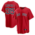 Leonaf B.Red Sox #35 Garrett Crochet Player Red Home Game Stitched Jerseys