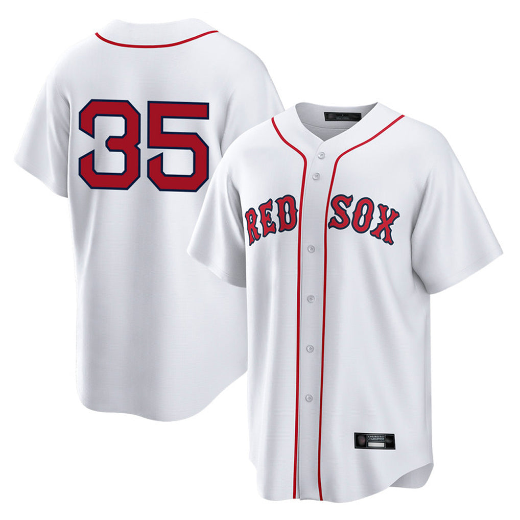 Leonaf B.Red Sox #35 Garrett Crochet Player White Home Game Stitched Jerseys