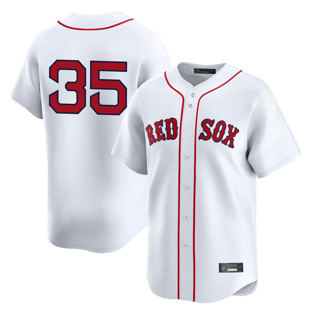 Leonaf B.Red Sox #35 Garrett Crochet Player White Limited Home Game Stitched Jerseys