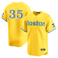 Leonaf B.Red Sox #35 Garrett Crochet Player Yellow Limited Home Game Stitched Jerseys