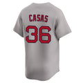 Leonaf B.Red Sox #36 Triston Casas Player Gray Road Limited Home Game Stitched Jerseys