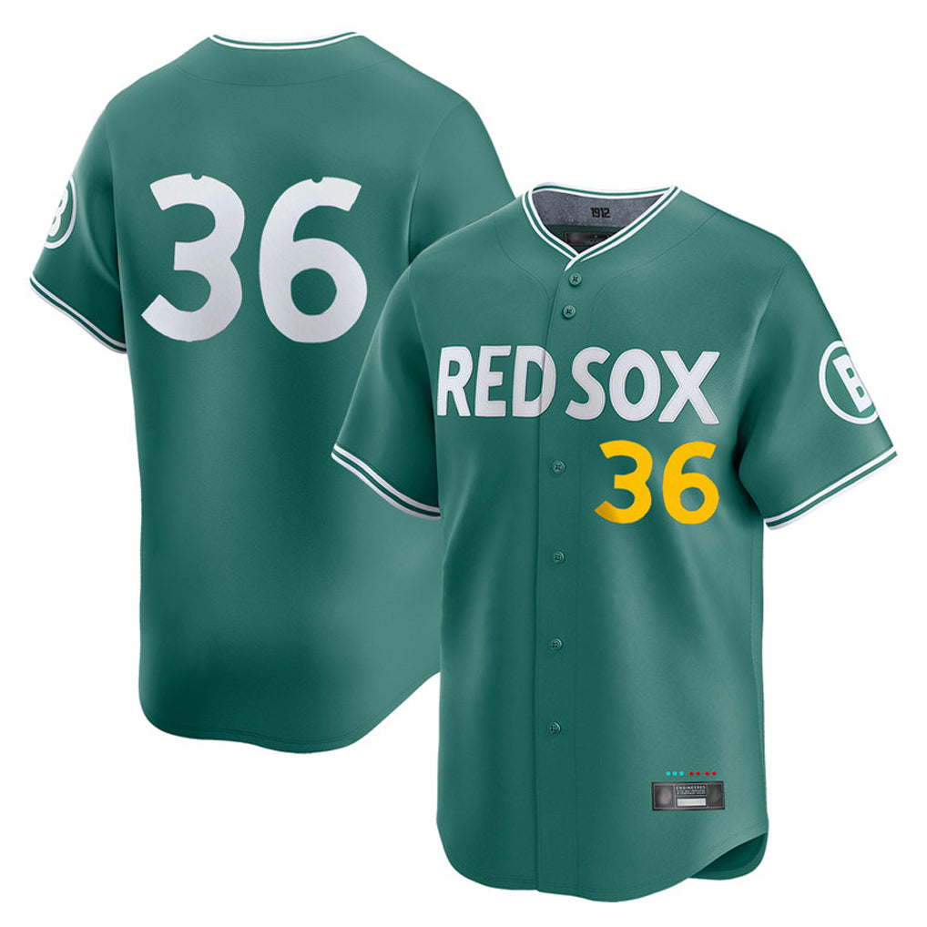 Leonaf B.Red Sox #36 Triston Casas Player Green City Connect Limited Home Game Stitched Jersey