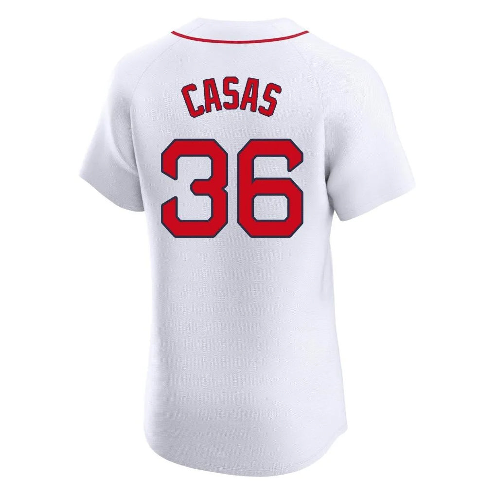 Leonaf B.Red Sox #36 Triston Casas Player White Limited Elite Home Game Stitched Jerseys