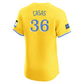 Leonaf B.Red Sox #36 Triston Casas Player Yellow Limited Elite Home Game Stitched Jerseys