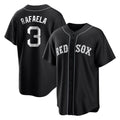 Leonaf B.Red Sox #3 Ceddanne Rafaela Player Black Home Game Stitched Jerseys