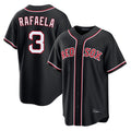 Leonaf B.Red Sox #3 Ceddanne Rafaela Player Black Out Home Game Stitched Jerseys