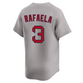 Leonaf B.Red Sox #3 Ceddanne Rafaela Player Gray Road Limited Home Game Stitched Jerseys