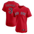 Leonaf B.Red Sox #3 Ceddanne Rafaela Player Red Limited Elite Home Game Stitched Jersey