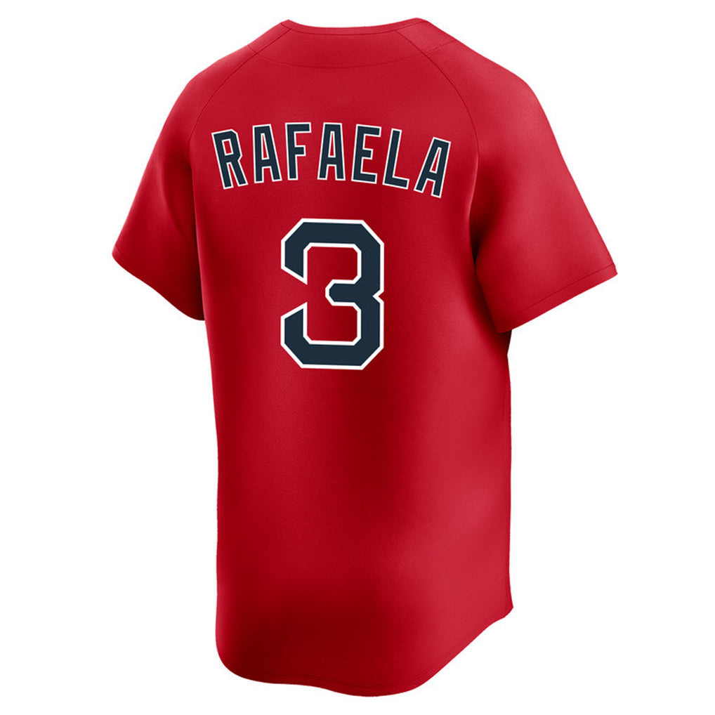 Leonaf B.Red Sox #3 Ceddanne Rafaela Player Red Limited Home Game Stitched Jerseys