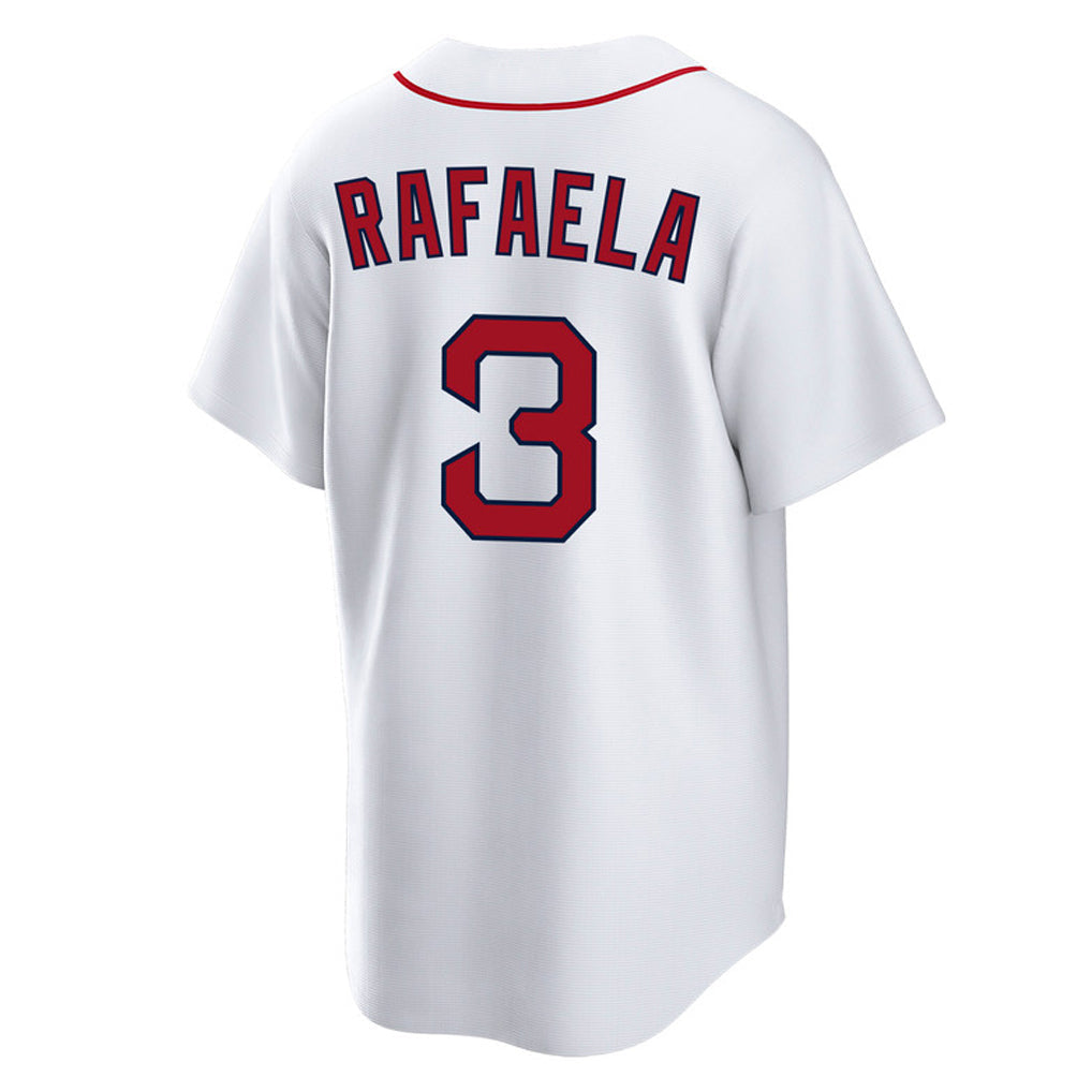 Leonaf B.Red Sox #3 Ceddanne Rafaela Player White Home Game Stitched Jerseys
