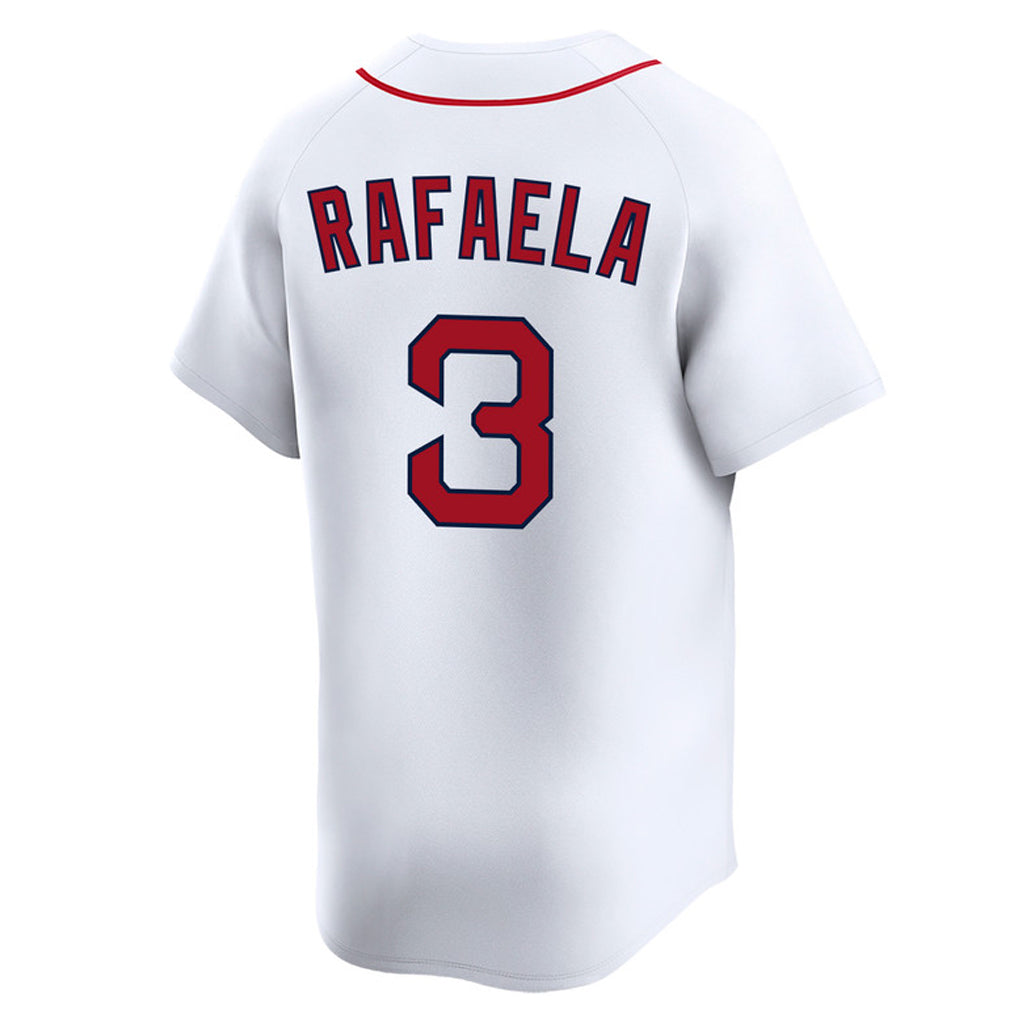 Leonaf B.Red Sox #3 Ceddanne Rafaela Player White Limited Home Game Stitched Jerseys