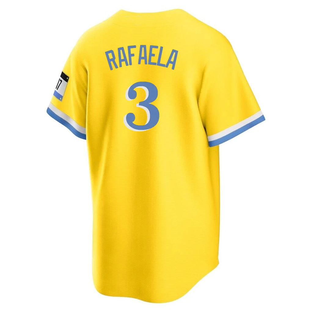 Leonaf B.Red Sox #3 Ceddanne Rafaela Player Yellow Home Game Stitched Jerseys