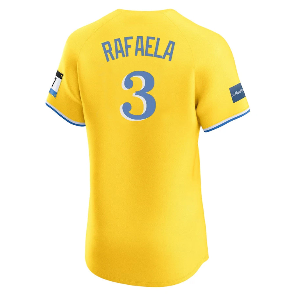 Leonaf B.Red Sox #3 Ceddanne Rafaela Player Yellow Limited Elite Home Game Stitched Jerseys