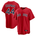 Leonaf B.Red Sox #44 Aroldis Chapman Player Red Home Game Stitched Jerseys