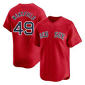 Leonaf B.Red Sox #49 Tim Wakefield Player Red Limited Home Game Stitched Jerseys