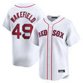 Leonaf B.Red Sox #49 Tim Wakefield Player White Limited Home Game Stitched Jerseys