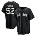 Leonaf B.Red Sox #52 Wilyer Abreu Player Black Home Game Stitched Jerseys