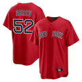 Leonaf B.Red Sox #52 Wilyer Abreu Player Red Home Game Stitched Jerseys