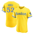 Leonaf B.Red Sox #52 Wilyer Abreu Player Yellow Limited Elite Home Game Stitched Jerseys