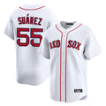Leonaf B.Red Sox #55 Ranger Su¨¢rez Player White Limited Home Game Stitched Jerseys