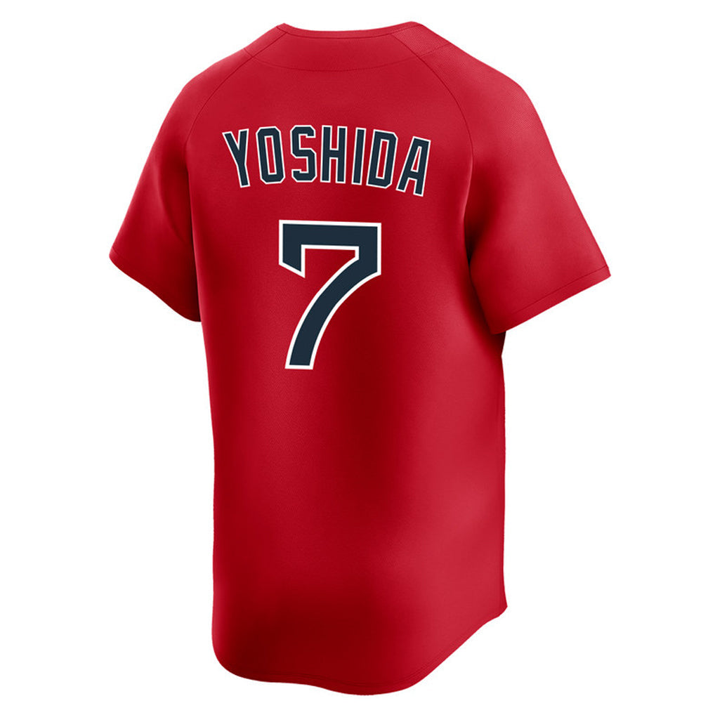 Leonaf B.Red Sox #7 Masataka Yoshida Player Red Limited Home Game Stitched Jerseys