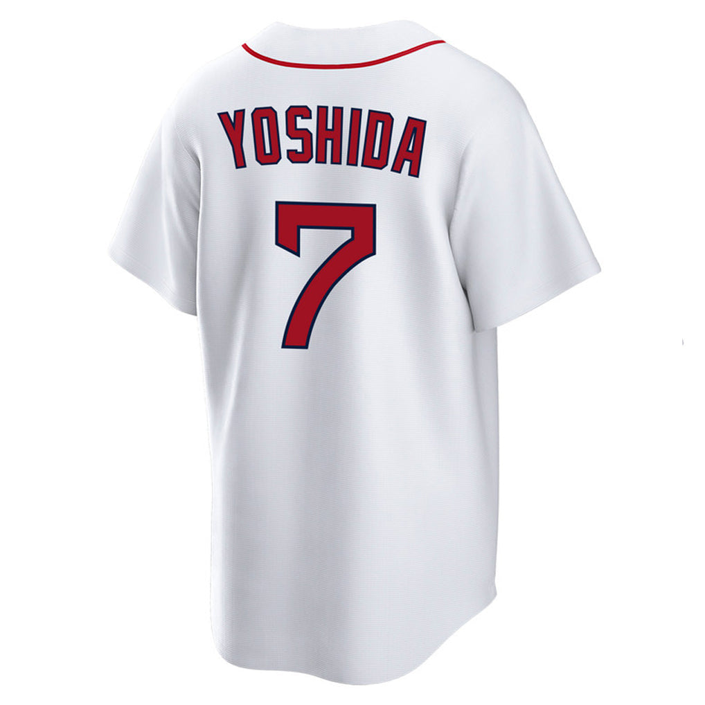 Leonaf B.Red Sox #7 Masataka Yoshida Player White Home Game Stitched Jerseys