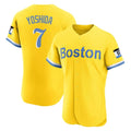 Leonaf B.Red Sox #7 Masataka Yoshida Player Yellow Limited Elite Home Game Stitched Jersey