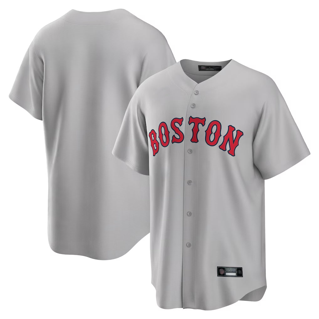 Leonaf B.Red Sox Blank Player Gray Road Home Game Stitched Jerseys