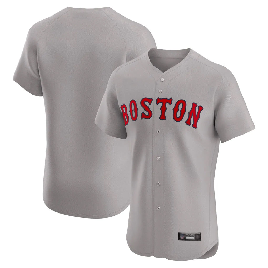 Leonaf B.Red Sox Blank Player Gray Road Limited Home Game Stitched Jerseys