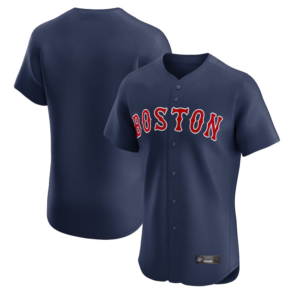Leonaf B.Red Sox Blank Player Navy Limited Elite Home Game Stitched Jerseys