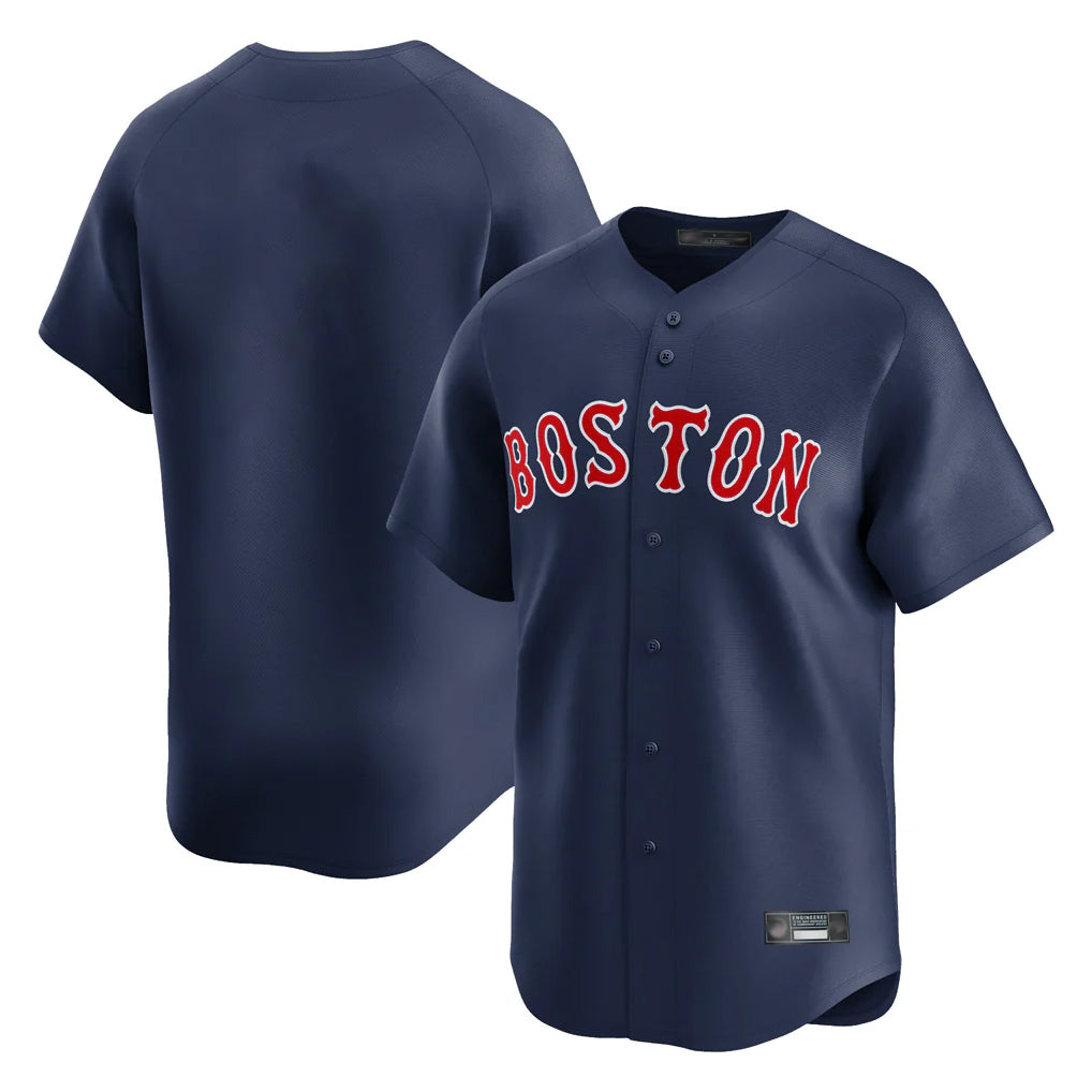 Leonaf B.Red Sox Blank Player Navy Limited Home Game Stitched Jerseys
