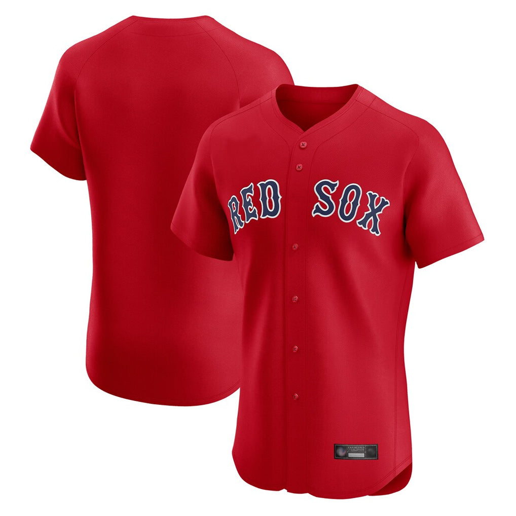 Leonaf B.Red Sox Blank Player Red Limited Elite Home Game Stitched Jerseys