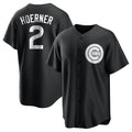Leonaf C.Cubs #2 Nico Hoerner Player Black Game Stitched Jerseys