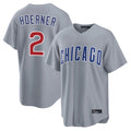 Leonaf C.Cubs #2 Nico Hoerner Player Gray Home Game Stitched Jerseys
