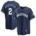 Leonaf C.Cubs #2 Nico Hoerner Player Navy City Connect Home Game Stitched Jerseys