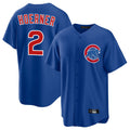 Leonaf C.Cubs #2 Nico Hoerner Player Royal Home Game Stitched Jerseys