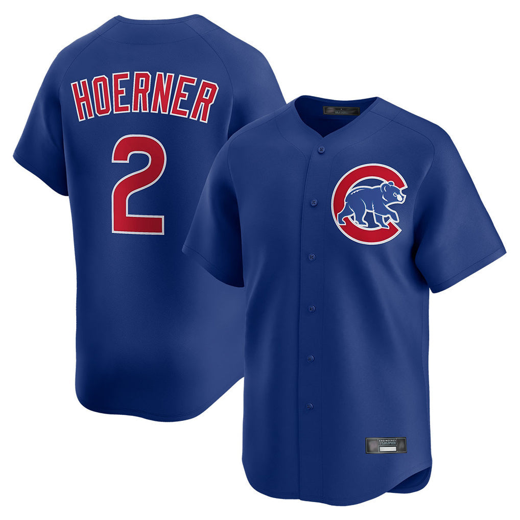 Leonaf C.Cubs #2 Nico Hoerner Player Royal Limited Home Stitched Jerseys