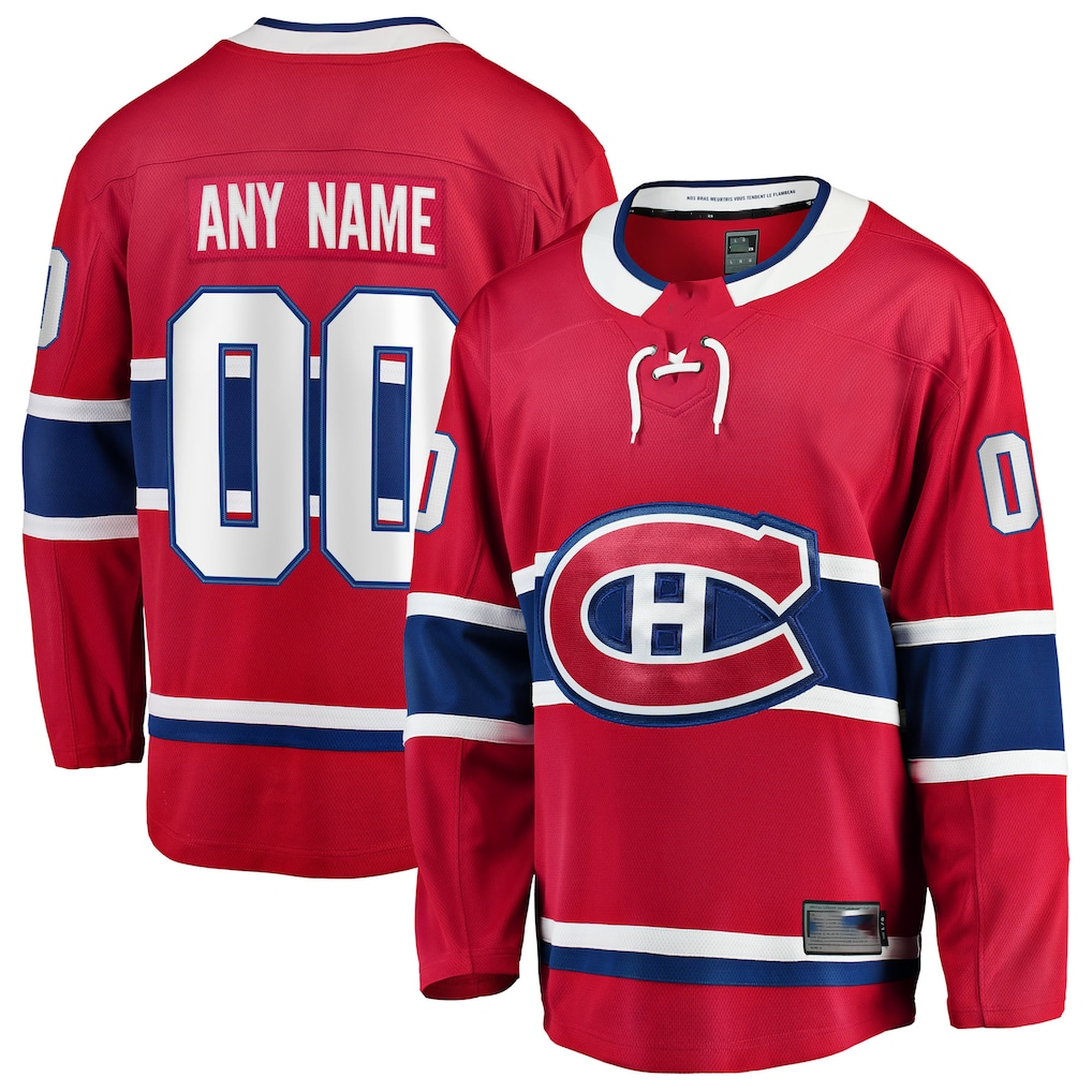 Leonaf Cheap M.Canadiens Red Home Breakaway Jerseys