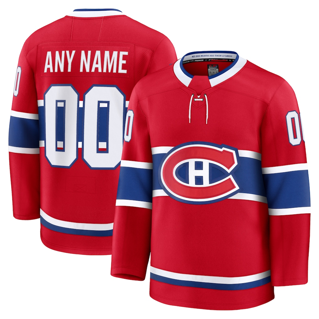 Leonaf Cheap M.Canadiens Red Home Premium Jerseys