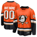 Leonaf Custom A.Ducks Orange Home Breakaway Jerseys