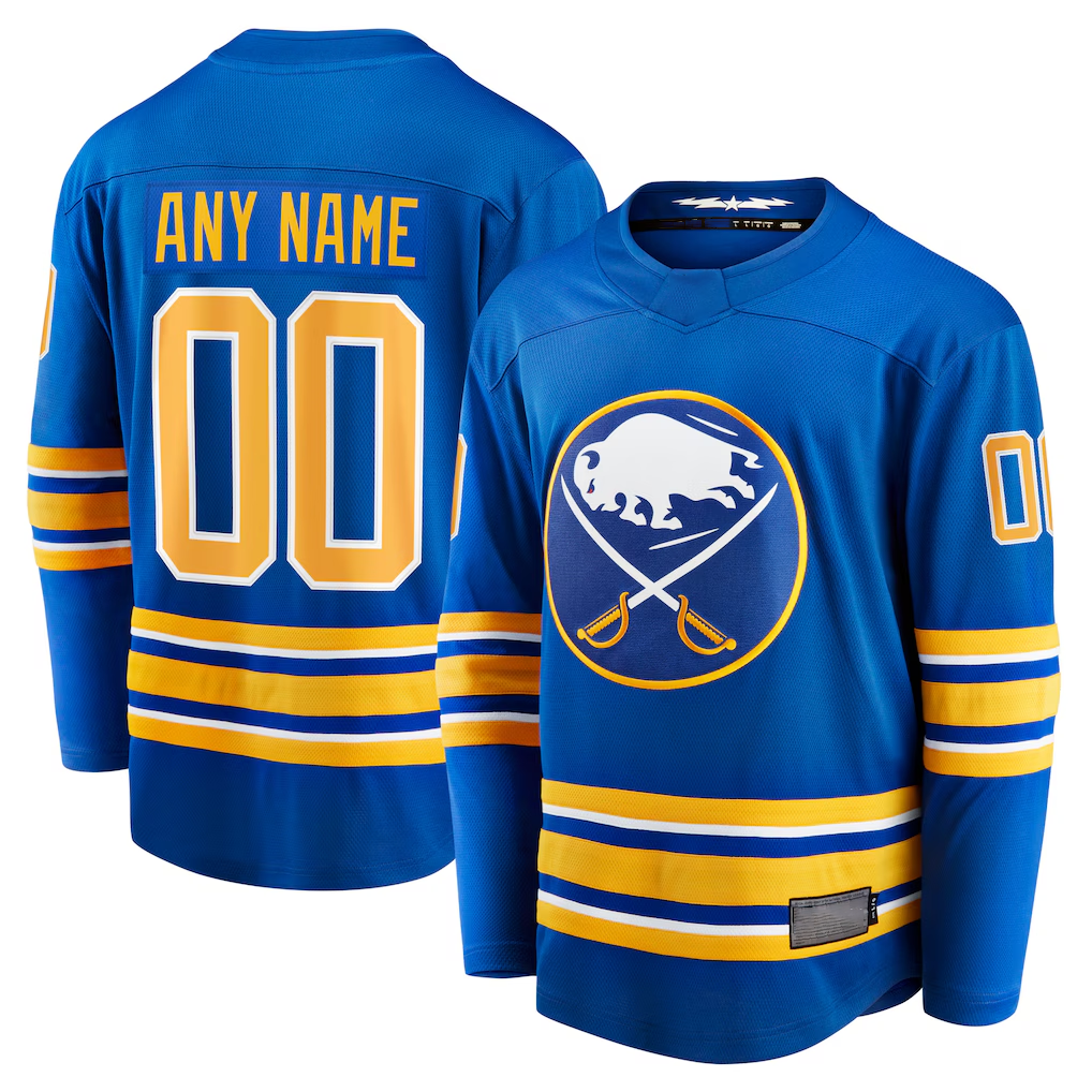 Leonaf Custom B.Sabres Royal Home Breakaway Stitched Jerseys