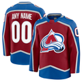 Leonaf Custom C.Avalanche Burgundy Home Premium Jerseys