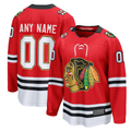 Leonaf Custom C.Blackhawks Red Centennial Breakaway Jerseys