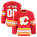 Leonaf Custom C.Flames Red Home Authentic Pro Jerseys