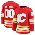 Leonaf Custom C.Flames Red Home Premium Jerseys