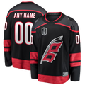 Leonaf Custom C.Hurricanes Black 2026 Stanley Cup Champions Home Breakaway Custom Stitched Jerseys