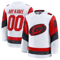 Leonaf Custom C.Hurricanes White Away Premium Stitched Jerseys
