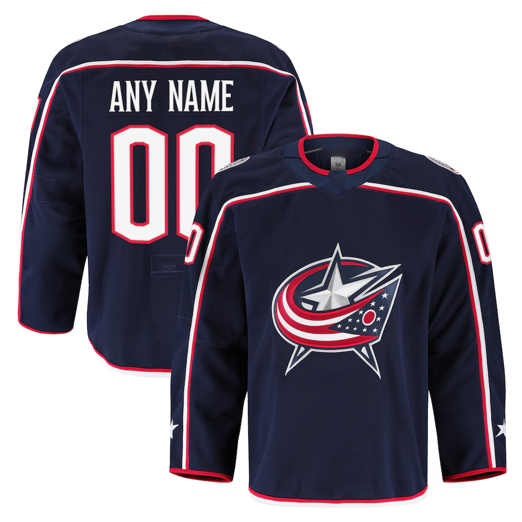 Leonaf Custom CB.Jackets Navy Home Authentic Pro Jersey